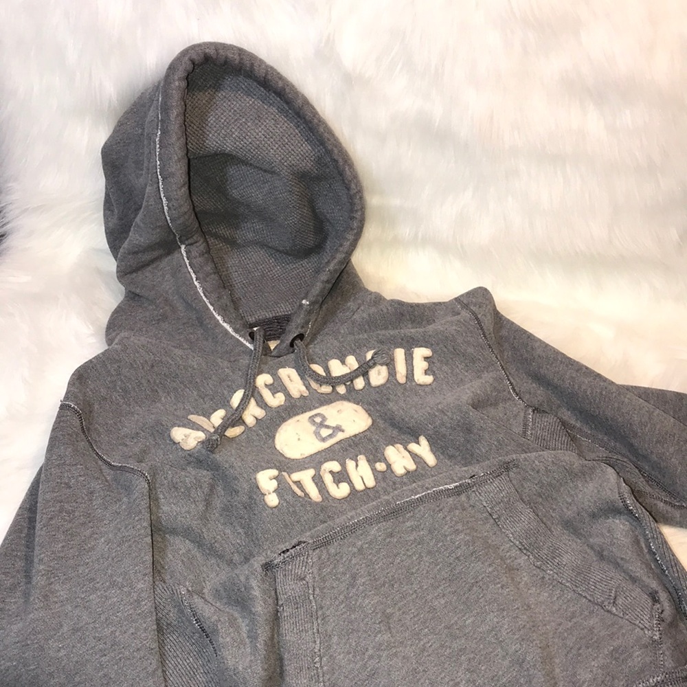Abercrombie & Fitch - NY Gray pullover Hoodie